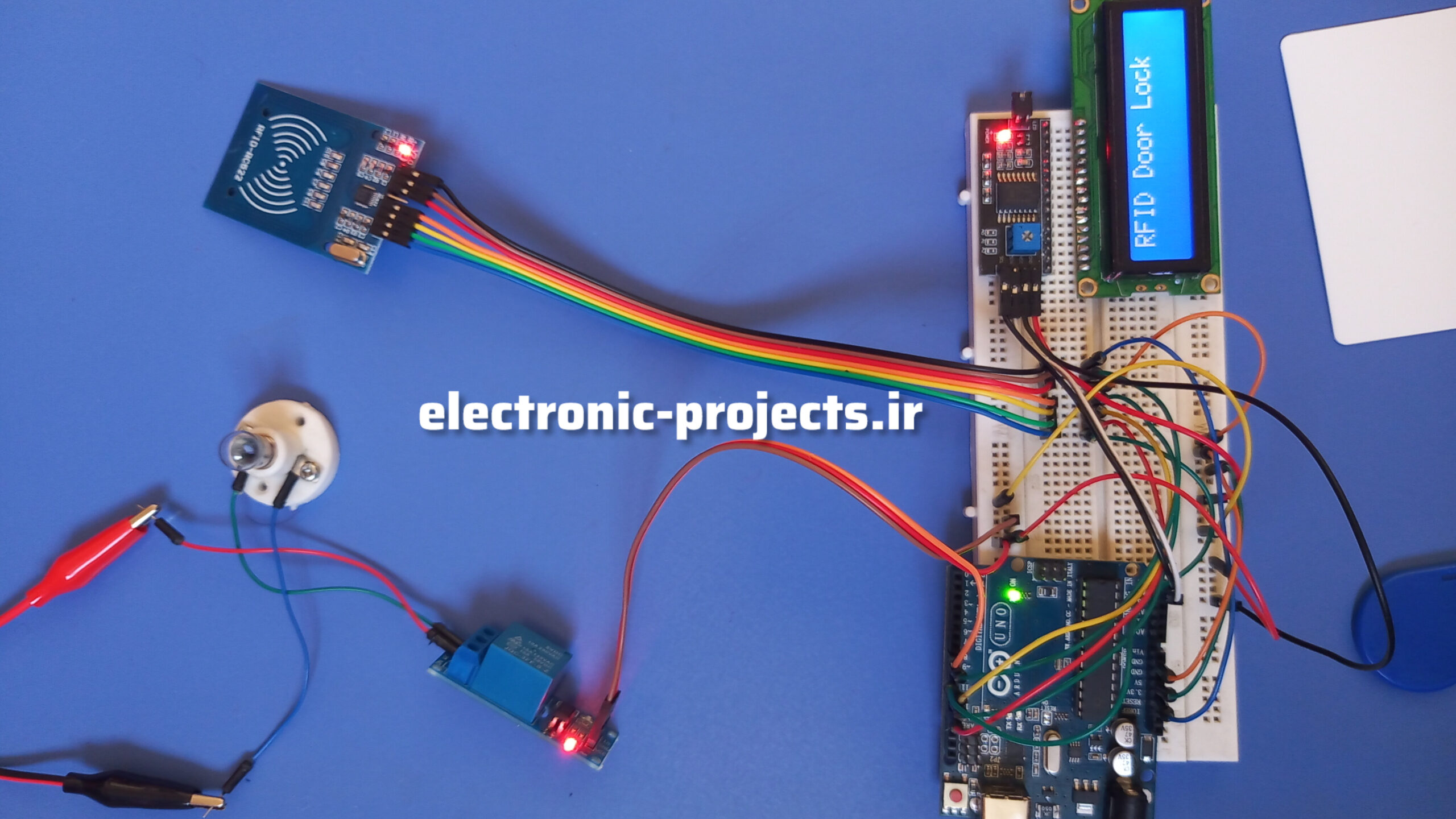 مینی دوره پروژه قفل درب با RFID و آردوینو - پروژه ۴